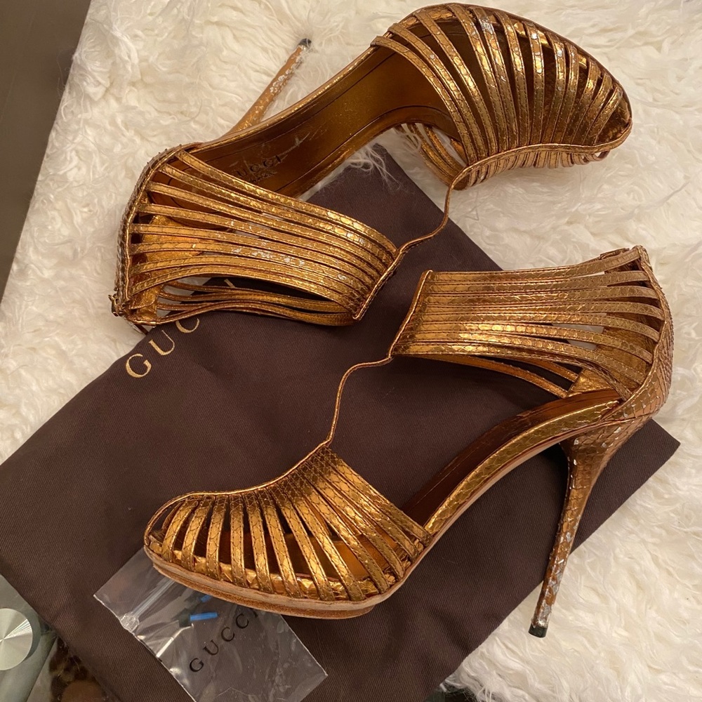 Gucci Metallics Heels